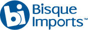 Bisque Imports logo with bi in lowercase in a circle with Bisque Imports next to it.