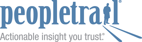 peopletrail logo, actionable insight you trust.