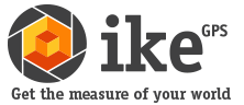 ike GPS, get the measure of your world. logo