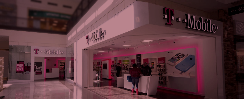 Amtel T Mobile location in a mall.