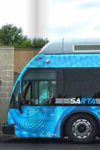 Stark Area Regional Transit Authority. The front of a bus.