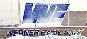 Werner Electric Ventures. Werner Electric Supply sign.