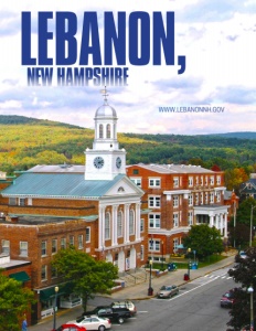 Lebanon New Hampshire brochure cover showing the City Hall.