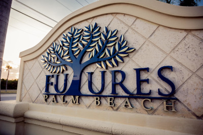 Futures of Palm beach sign.