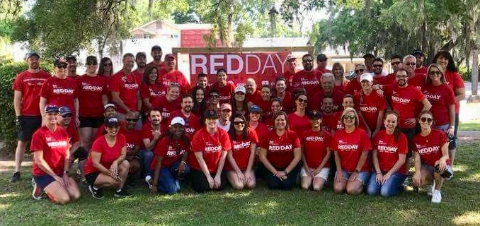 Keller Williams Coastal Area Partners participating in Redday.