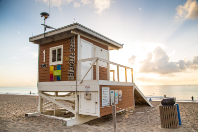 Hallandale Beach, Florida Tower #1 on the beach.