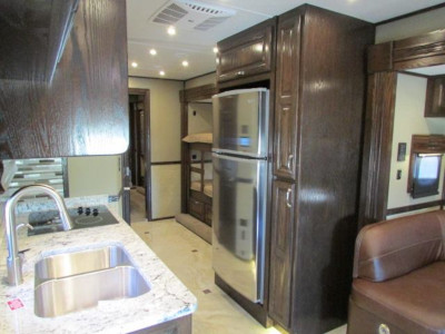 ShowHauler Trucks interior view of the kitchen.