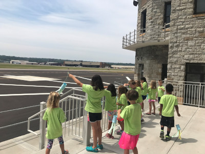 St. Paul Downtown Airport, kids public viewing area.