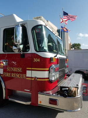 Sunrise, Florida fire truck.