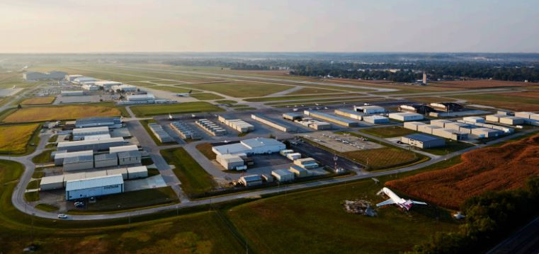 St. Louis Downtown Airport aerial view.