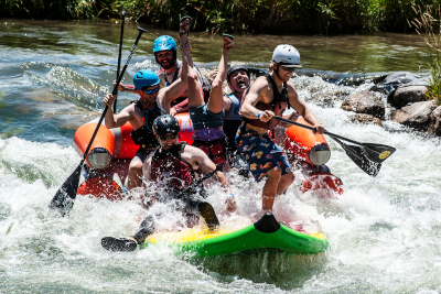 Montrose Colorado. The annual Fun on the Uncompahgre, FUNC Fest, on the Uncompahgre River drew over 5,000 people in July 2018.