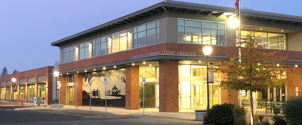 Canby Oregon Community With A Vision Business View Magazine   Canbny Oregon Canby Library And Civic Center 1024x425 