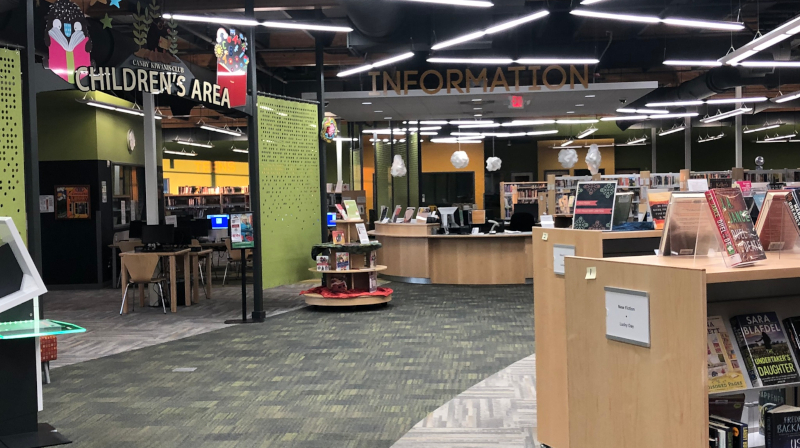 Canby, Oregon public library interior.