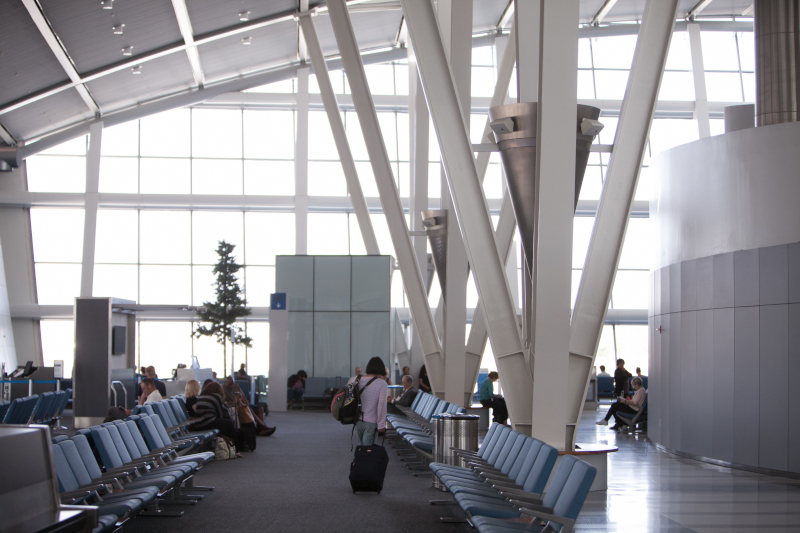 Fresno Yosemite International Airport concourse.