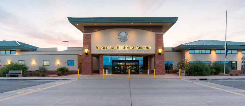 St. George Regional Airport road side of terminal.