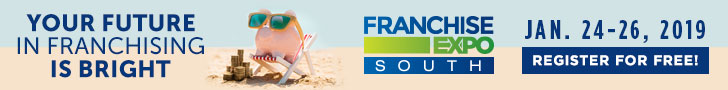 Franchise Expo South event banner Jan 2019.
