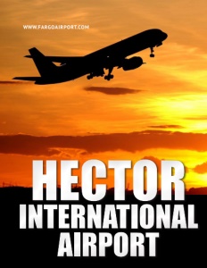 Hector International Airport brochure cover.