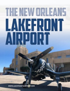 The New Orleans Lakefront Airport brochure cover.