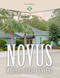 Novus Medical Detox Centers brochure cover.