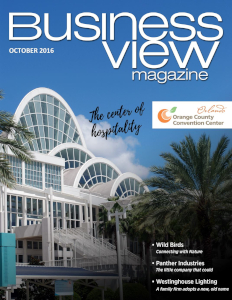 October 2016 Issue cover of Business View Magazine.