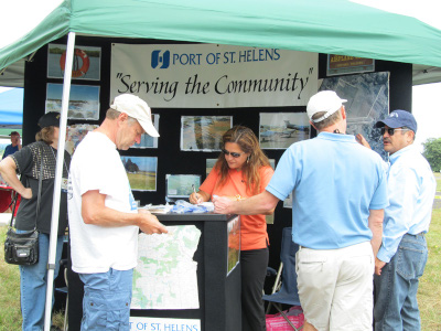 Scappoose Industrial Airpark booth.