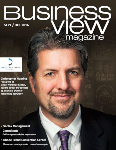 September 2016 Issue cover of Business View Magazine.