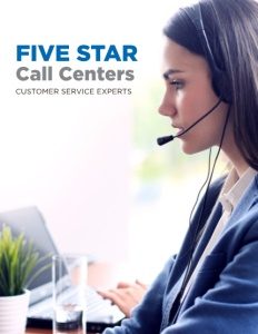 Five Star Call Centers brochure cover.