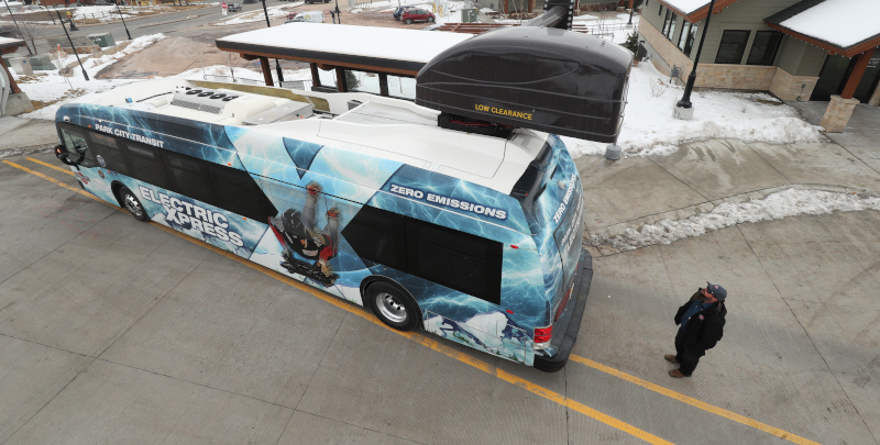 Summit County, Utah E-Bus.