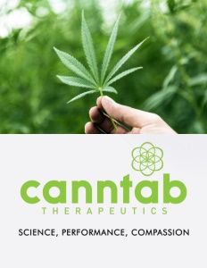 Canntab Therapeutics brochure cover.