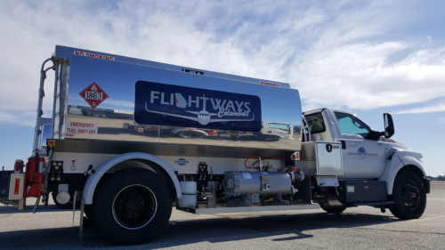 Columbus Airport Flightways service vehicle.