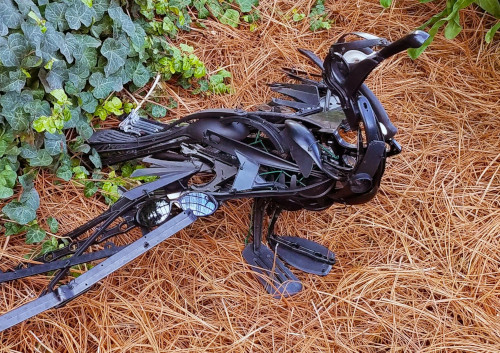 FirstStar Recycling / FirstStar Fiber photo showing a bird made out of recycled plastic materials.
