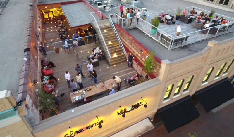 Florence, South Carolina rooftop bar.