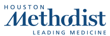 Houston Methodist logo with tagline: Leading Medicine.