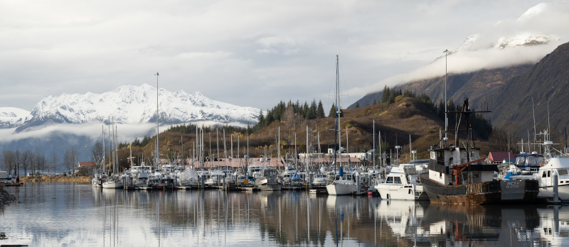 Port of Valdez boats at dock.