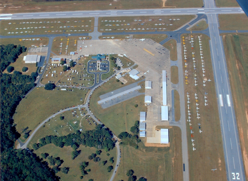 Thomasville Regional Airport aerial view.