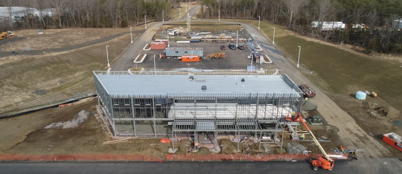 The Warrenton-Fauquier Airport Terminal Building under Construction