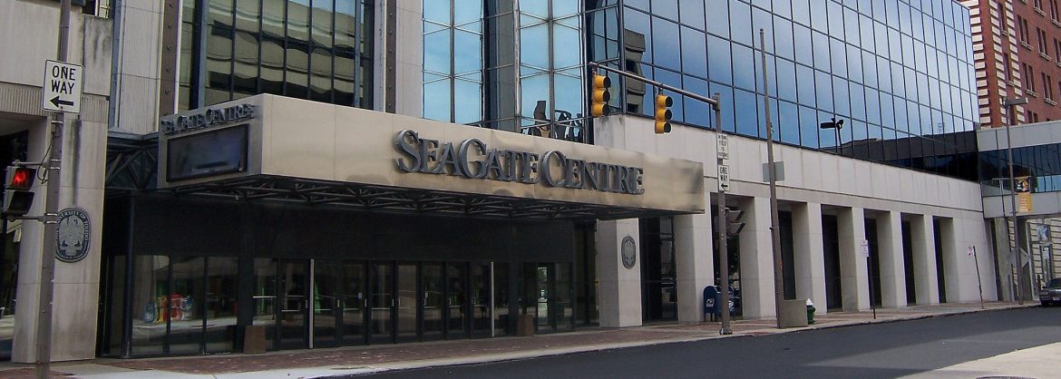 SeaGate Convention Centre entrance from the street.