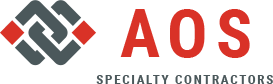 AOS Specialty Contractors Logo, click to visit their website.