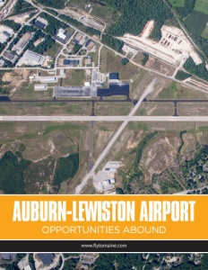Auburn-Lewiston Airport brochure cover. Click to view.