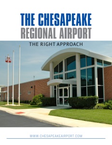 Chesapeake Regional Airport brochure cover.