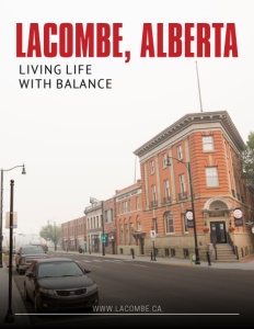 Lacombe, Alberta brochure cover. Click to view.