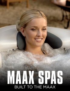 Maax Spas brochure cover. Click to view.
