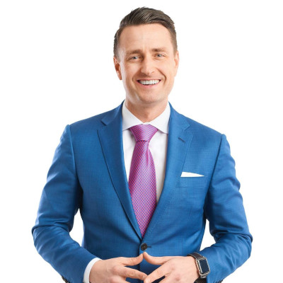 The Matt Laricy Group founder Matt Laricy in a suit.