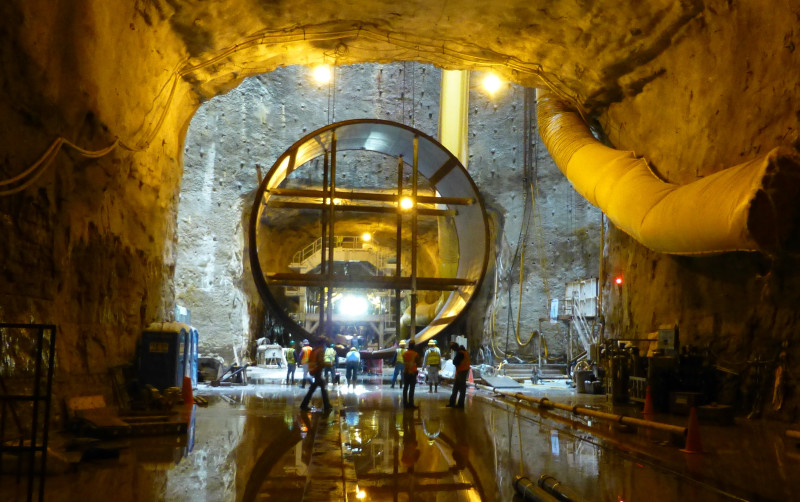 National Welding Corporation at work on a tunnel underground.