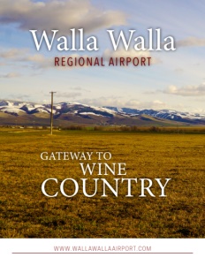 Walla Walla Regional Airport brochure cover.