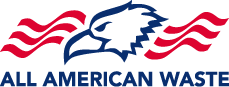 All American Waste logo.