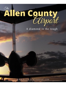 Allen County Airport brochure cover.