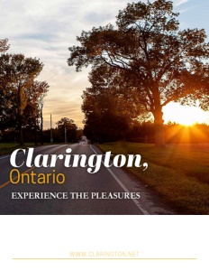 Clarington, Ontario brochure cover.