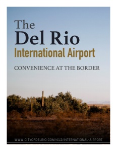 Del Rio International Airport brochure cover.