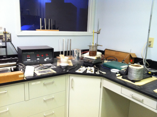 Evans Adhesive Group lab with small batch equipment.